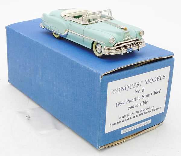 CONQUEST MODELS #8 1954 PONTIAC FIRE CHIEF CONV. (1 of 2)