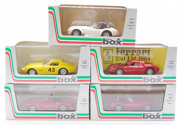 5 MODEL BOX SPORTS CARS (1 of 1)