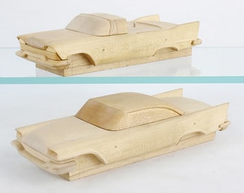 2 JOHAN WOODEN STYLING MODELS PROMOS