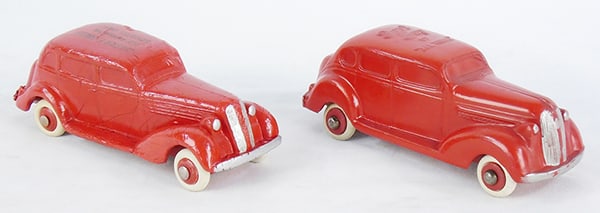 2 PERFECT RUBBER PLYMOUTHS