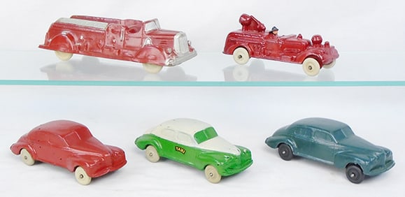 5 AUBURN RUBBER VEHICLES