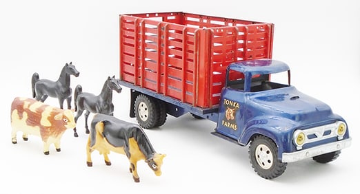 TONKA 1957 #32 STOCK RACK FARM TRUCK