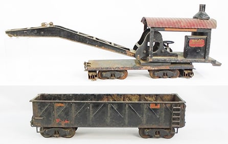 2 BUDDY L OUTDOOR RR CARS