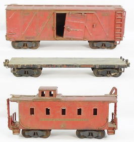 3 BUDDY L OUTDOOR RR CARS