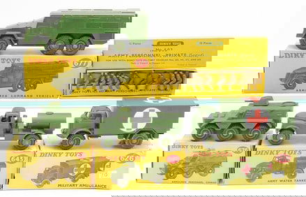 5 DINKY MILITARY VEHICLES