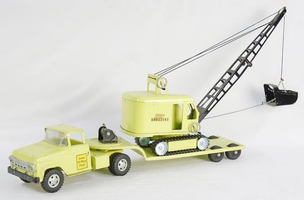 TONKA 1958 HI WAY LOW BOY W/DRAG LINE