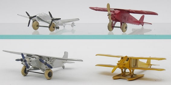 4 TOOTSIETOY AIRPLANES