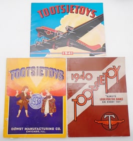 3 TOOTSIETOY FACTORY CATALOGS