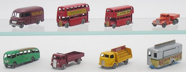 8 MATCHBOX VEHICLES: 69A1, 5B1, 5A1, 15A2, 21B1, 20A2, 37B1, 74A8, C7-9.