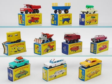 10 MATCHBOX VEHICLES