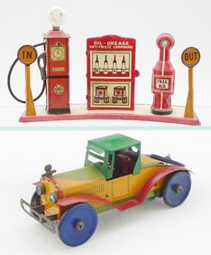 MARX GAS STATION SET