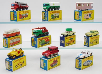 10 MATCHBOX VEHICLES