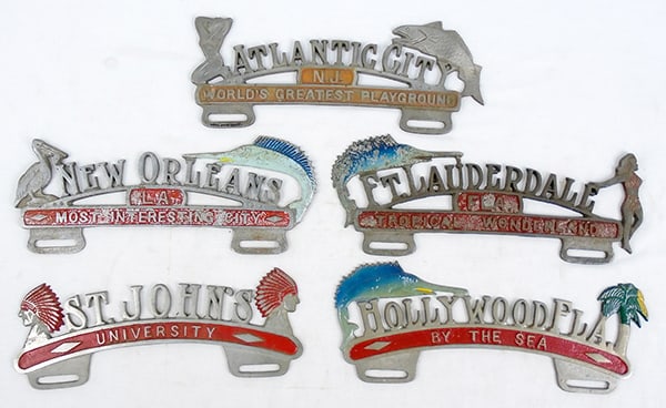 5 LICENSE PLATE TOPPERS (1 of 2)