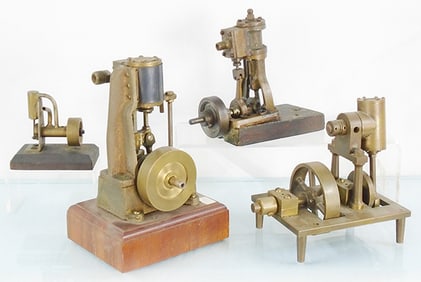 4 SMALL VERTICAL STEAM ENGINES