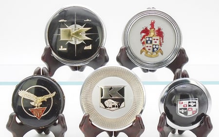 5 PLASTIC HORN BUTTONS