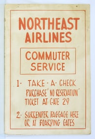 NORTHEAST AIRLINES SIGN