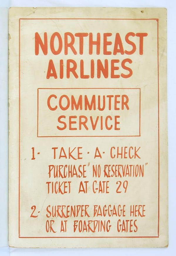 NORTHEAST AIRLINES SIGN (1 of 1)