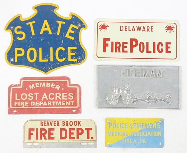 6 LICENSE PLATE TOPPERS (1 of 1)