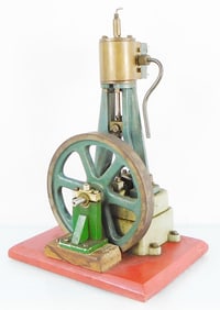 VERTICAL OPEN FRAME STEAM ENGINE