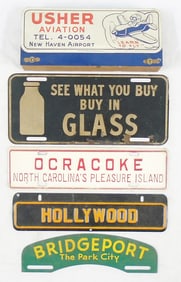 5 LICENSE PLATE TOPPERS