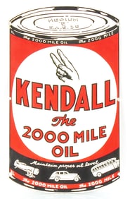 KENDALL 2000 MILE OIL SIGN