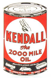 KENDALL 2000 MILE OIL SIGN