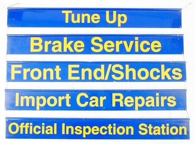 SERVICE STATION SIGNS