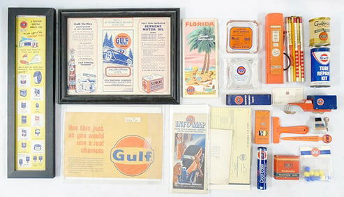 22 GULF ADVERTISING ITEMS