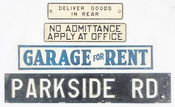 4 EMBOSSED SIGNS (1 of 1)