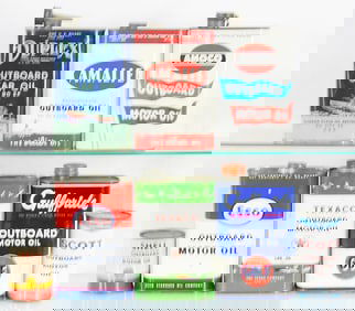 8 MARINE OUTBOARD MOTOR OIL CONTAINERS