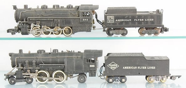 2 AMERICAN FLYER LOCOS & TENDERS