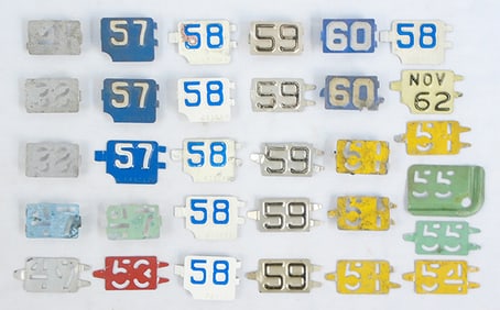 31 CONNECTICUT LICENSE PLATE YEAR INSERTS