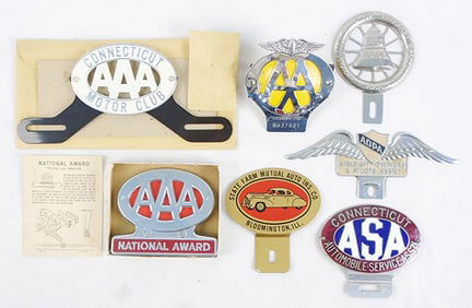 7 LICENSE PLATE TOPPERS