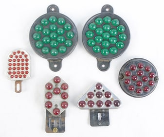 6 LICENSE PLATE REFLECTORS