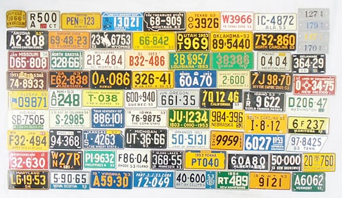 71 WHEATIES LICENSE PLATES