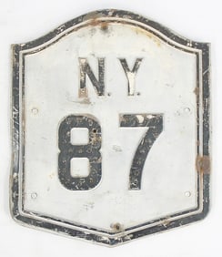 NY 87 ROAD SIGN