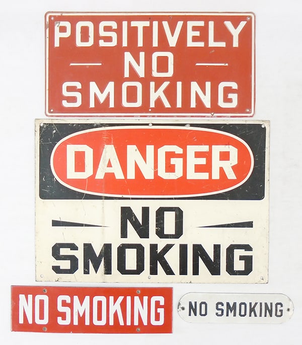 4 NO SMOKING SIGNS (1 of 1)