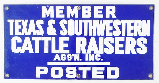 CATTLE RAISERS SIGN
