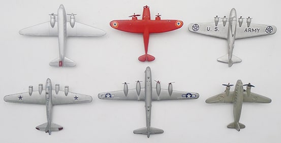 6 DIE CAST AIRPLANES