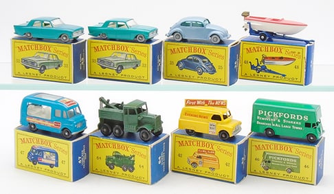 8 MATCHBOX VEHICLES