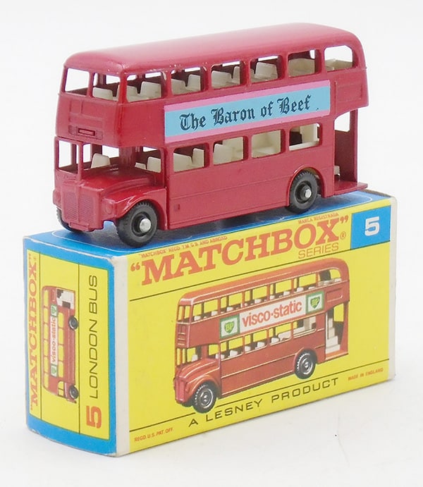 MATCHBOX 5D4 LONDON BUS: ST code 13, F2 orig box, C9.