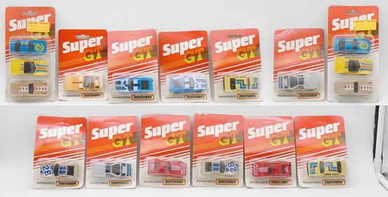 13 MATCHBOX SUPER GT BLISTER PACKS