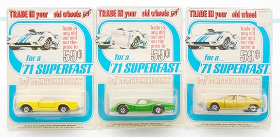 3 MATCHBOX SUPERFAST BLISTER PACKS