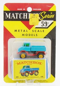 MATCHBOX 49B1 MERCEDES UNIMOG BLISTER PACK