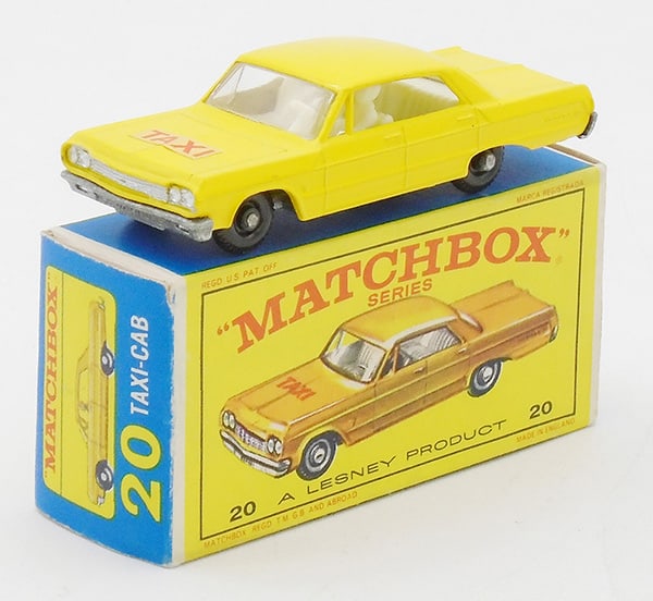MATCHBOX 20C6 CHEVROLET TAXI: ST code 10, E4 orig box, C9.