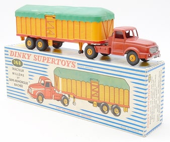 FRENCH DINKY 36B WILLEME TRACTOR TRAILER