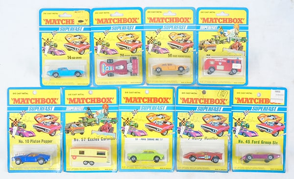 9 MATCHBOX SUPERFAST BLISTER PACKS (1 of 1)