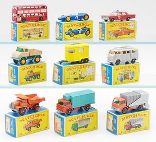 9 MATCHBOX VEHICLES