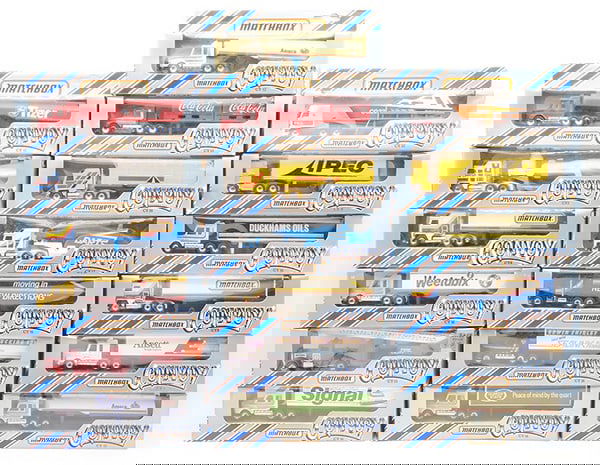 19 MATCHBOX CONVOYS: orig boxes & inserts minor wear, C9.