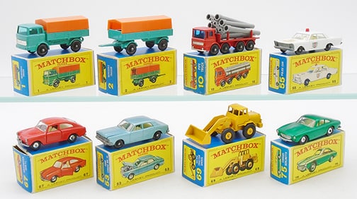 8 MATCHBOX VEHICLES